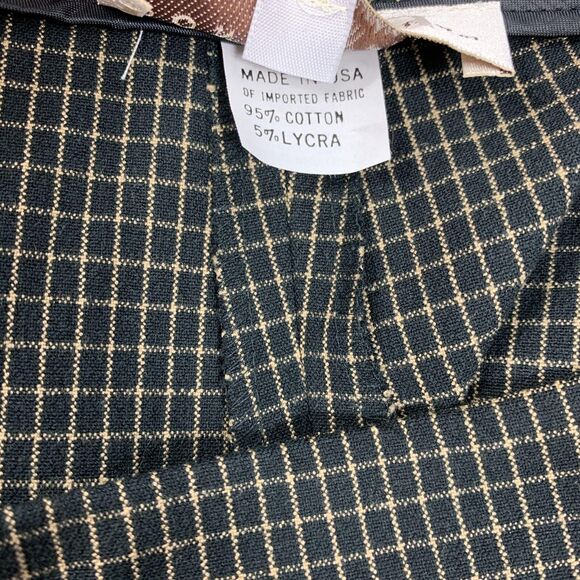 DONCASTER 8 Pants NWT Plaid HIGH Rise Black Beige 04pt27 Career $168 Business St - Picture 8 of 8